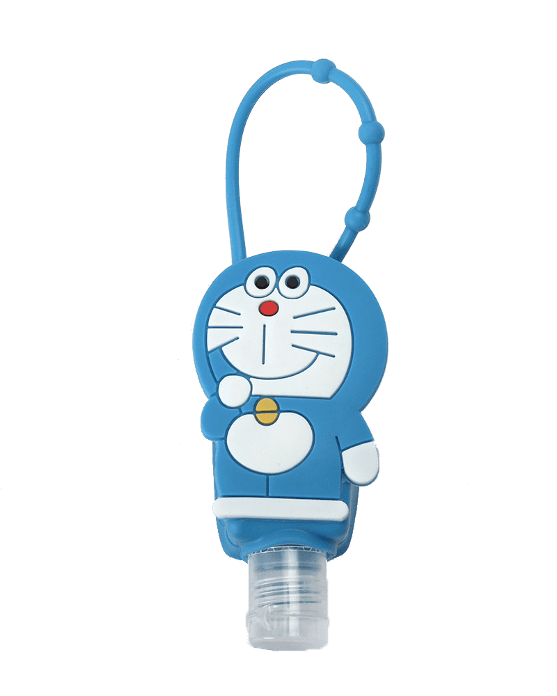 >Hộp đựng nước rửa tay bằng silicon Doraemon