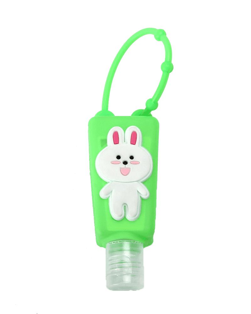 >Màu xanh lá cây dễ thương Phim hoạt hình 30ml Vỏ silicone N4